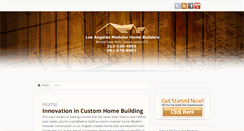 Desktop Screenshot of losangelesmodularhomebuilders.com